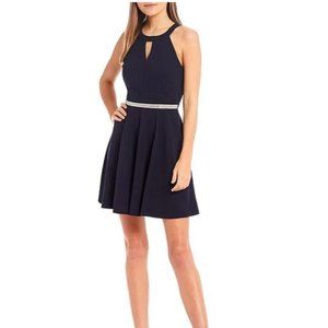 Honey And Rosie New With Tags- Navy Fit and Flare Dress Juniors  Size M